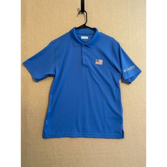 Columbia Other - Columbia Polo Men's Small Royal Blue Performance Fishing Gear